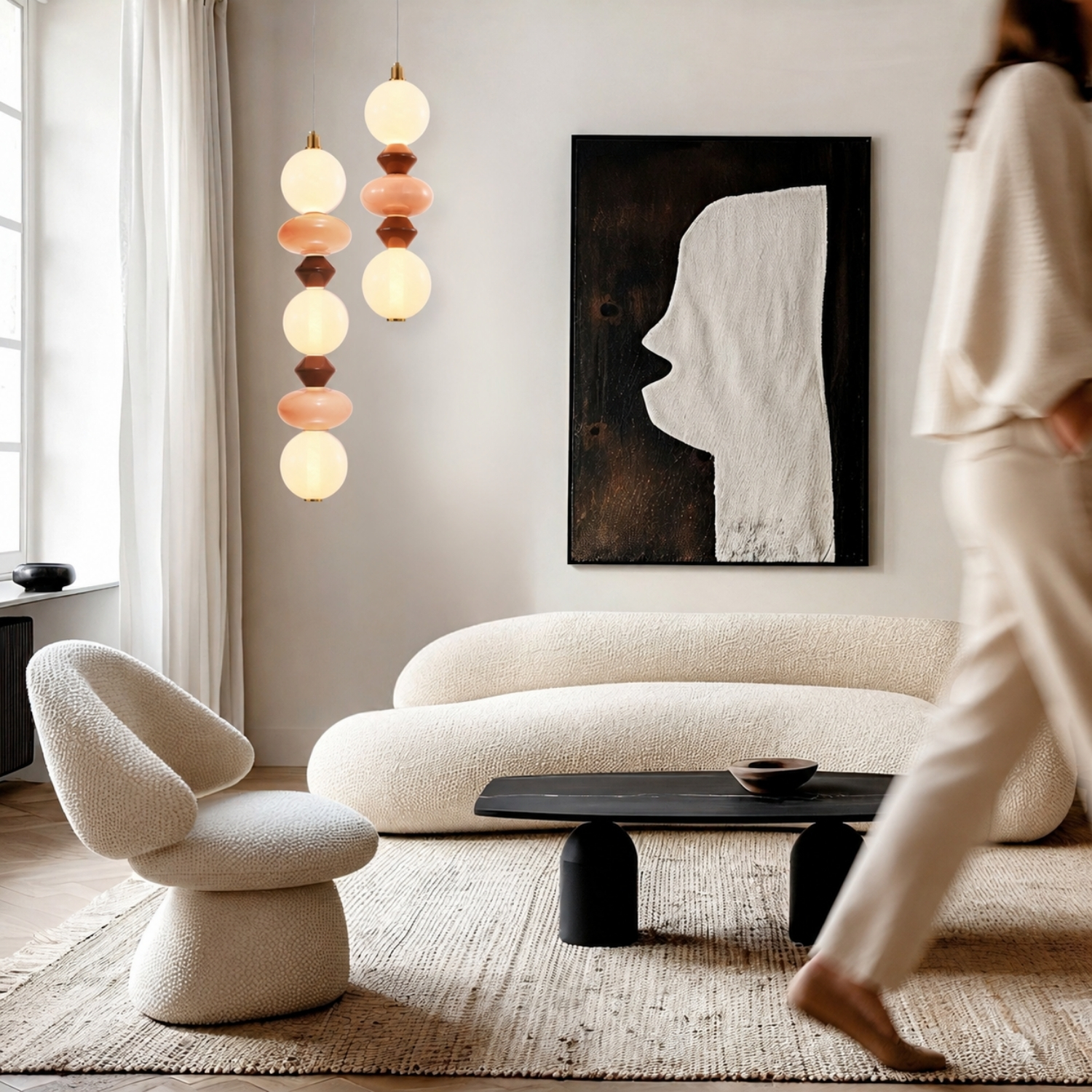 FLORES Candellux Studio — aranżacja z lampą wiszącą