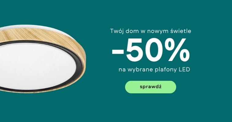 Plafony LED -50%