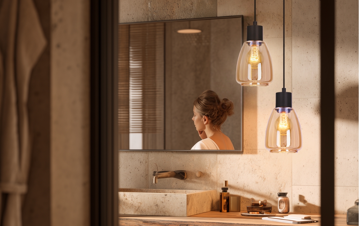 Jakie światło do łazienki? Pomysły na oświetlenie, które łączy funkcjonalność i domowy rytuał relaksu