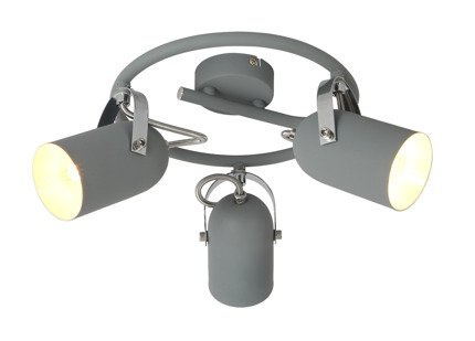 Lampa sufitowa 3xE14 42cm spirala GRAY 98-66497 SZARY