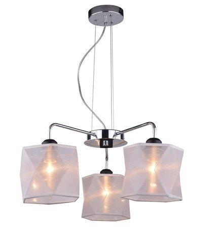 Lampa wisząca sufitowa chromowa regulowana 3x40W Nosja Candellux 33-58720