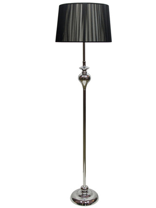 Lampa podłogowa Gillenia z abażurem do salonu 1-punktowa E27