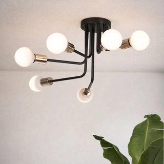 Lampa sufitowa Spill 6-punktowa do salonu