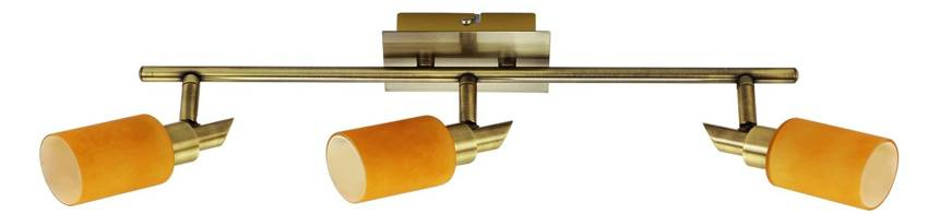 Lampa sufitowa Candellux 93-28153 Tukan listwa 3X40W G9 patyna
