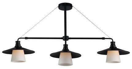 Lampa wisząca sufitowa czarna matowa 3x60W Loft Candellux 33-43115