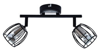 Lampa sufitowa Zonk listwa z abażurami regulowana 2-punktowa metalowa