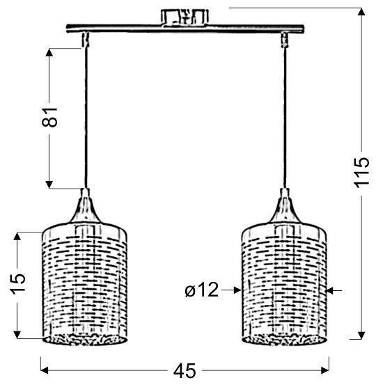 Lampa wisząca Sand Candellux 32-57761 w aranżacji