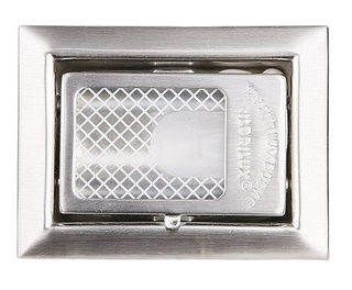 Oprawa stropowa kwadratowa srebrna schodowa G4