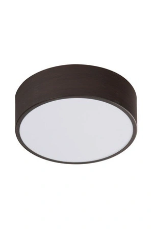 Plafon LED Zigo okrągły 25 cm 6500K brązowy do salonu i korytarza