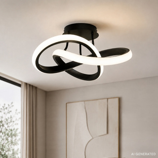 Lampa sufitowa Splot okrągła 1-punktowa LED regulacja barwy światła
