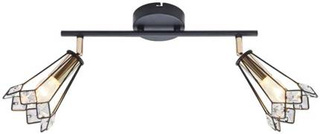 Lampa sufitowa Isla regulowana 2-punktowa LED do salonu metalowa