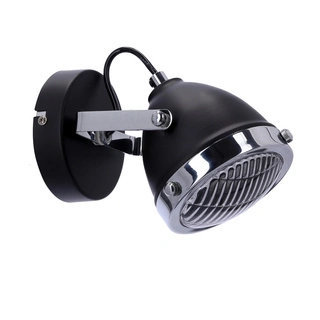 Kinkiet Crazy czarny metalowy regulowany do salonu GU10 Candellux
