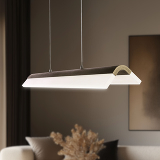 Lampa wisząca liniowa LED Curacoa brązowa 4000k nad stół do jadalni