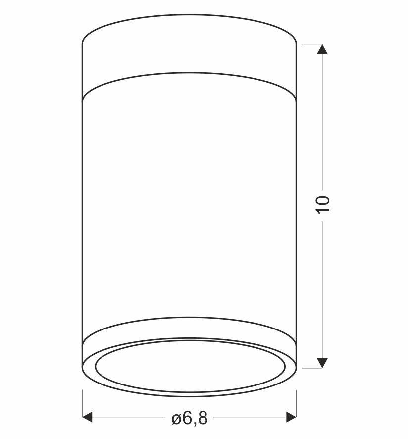 Lampa sufitowa szaro-drewniana Tuba 2284262 detal