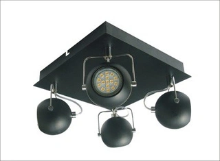 Lampa sufitowa Tony kwadratowa regulowana 4-punktowa do salonu LED