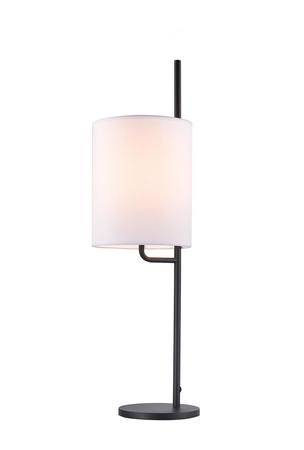 Lampka nocna Tokyo Ledea czarno-biała z abażurem E27
