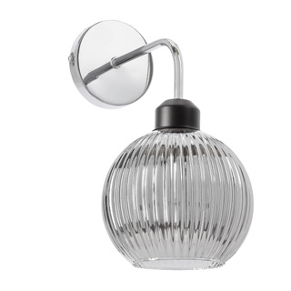 Kinkiet Verton szklany kula chromowy do salonu lampa ścienna E27