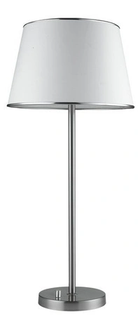 Lampka nocna Ibis srebrna z abażurem E14 40W klasyczna