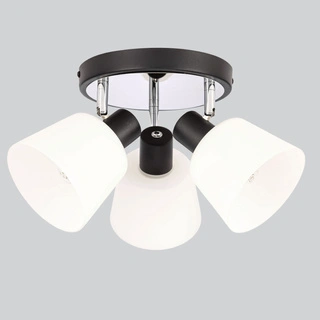 Lampa sufitowa BILOBA oprawa ze szklanymi kloszami 3-punktowa do salonu
