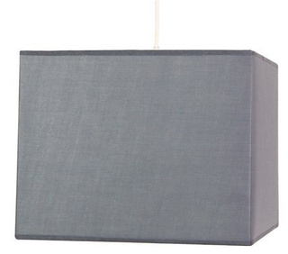 Lampa wisząca z abażurem Basic szara kwadratowa nowoczesna pojedyncza