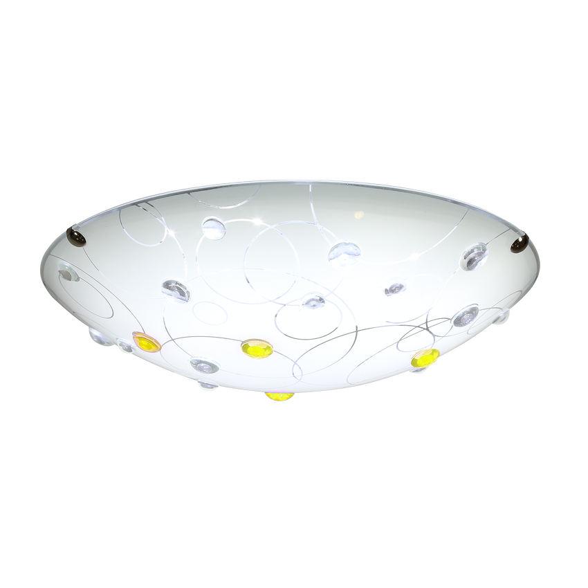 FLOKI LAMPA SUFITOWA PLAFON 30 1X60W E27 TRANSPARENT
