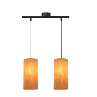 Lampa wisząca z abażurami Aragona korkowa podwójna nad stół E27