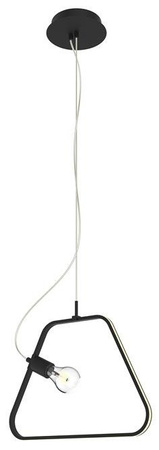 Lampa wisząca Ikaria czarna trapezowa LED do salonu nad stół 2-punktowa