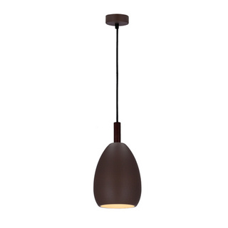 Lampa wisząca Flen Ledea brązowa metalowa pojedyncza do salonu E27