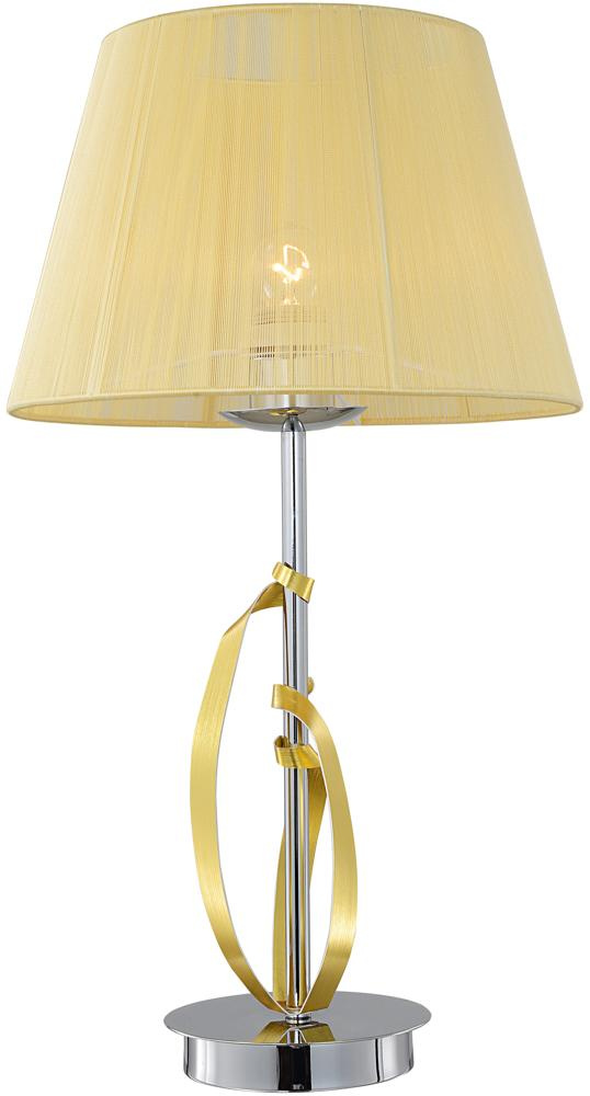 Lampka nocna Diva chrom z abażurem złotym E27 Candellux