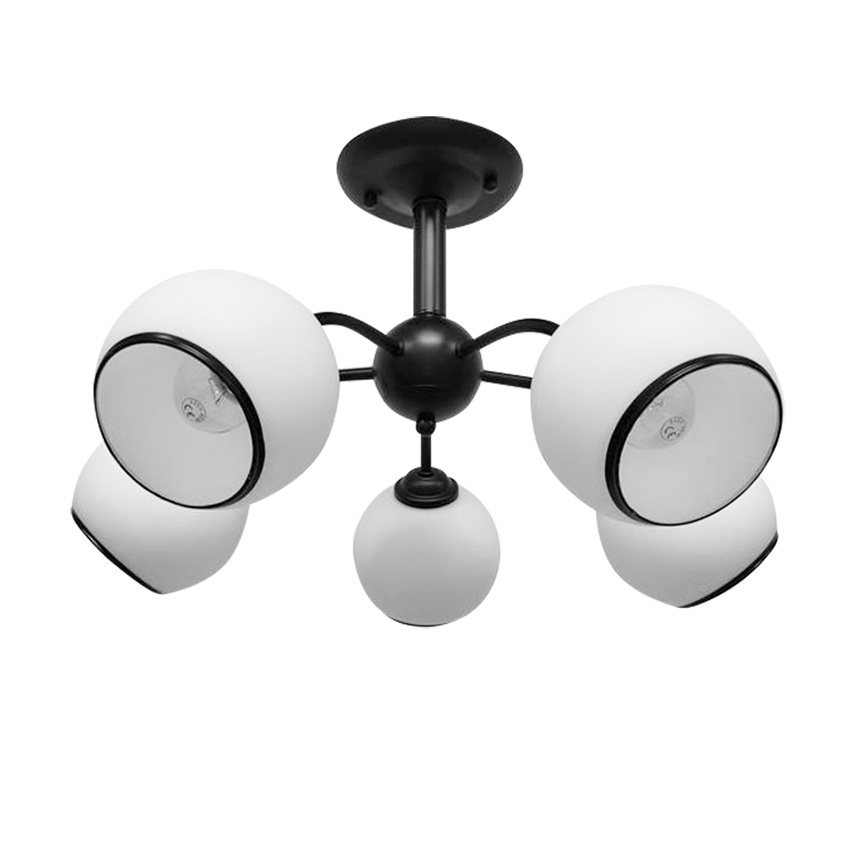 Lampa sufitowa Marinen ze szklanymi kloszami 5-punktowa do salonu