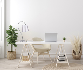 Lampka nocna Luk chrom z abażurem z tkaniny nowoczesna E14