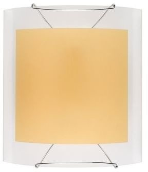 Kinkiet Gift szklany beżowy do salonu nowoczesny E27 Candellux