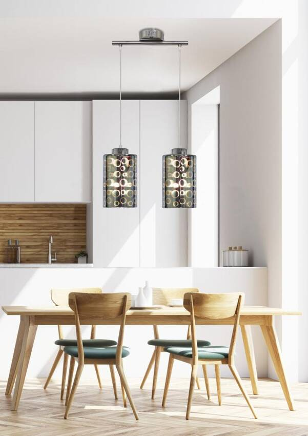 Lampa Nocturno Candellux zbliżenie klosza