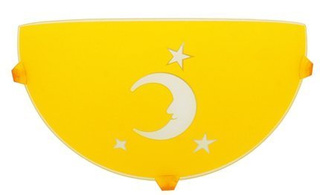 Plafon Księżyc dziecięcy do pokoju dziecięcego półplafon żółty 30 cm E27