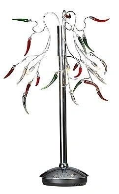 Lampka nocna Paprique ozdobna srebrna 3-płomienna G4 Candellux