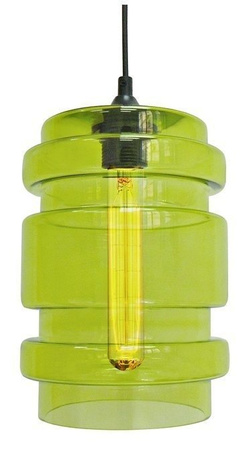 Lampa wisząca Decorado szklana zielona do salonu i jadalni 1xE27