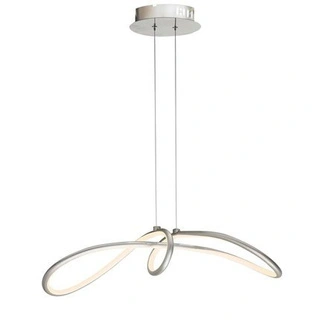 Lampa wisząca Slash srebrna regulowana LED do salonu Candellux