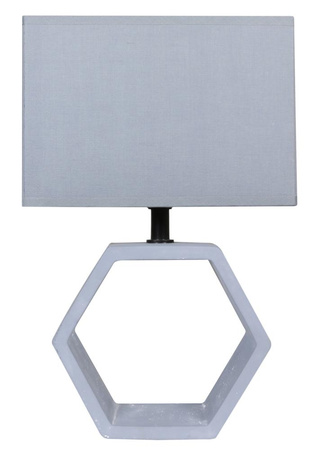 Lampka nocna Vidal nowoczesna szara z abażurem E27 Candellux