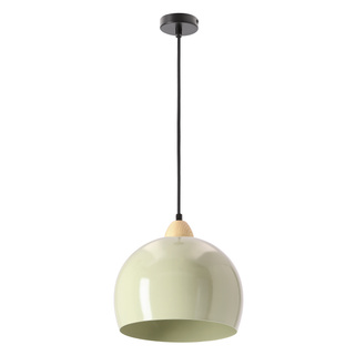 Lampa wisząca Monroe kula do salonu zielona E27 klosz aluminiowy