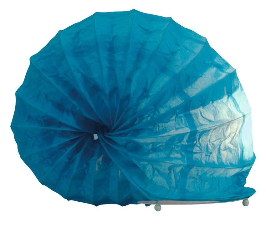 Lampka biurkowa papierowa nocna niebieska 40W Ślimak Candellux 41-88409 - Candellux