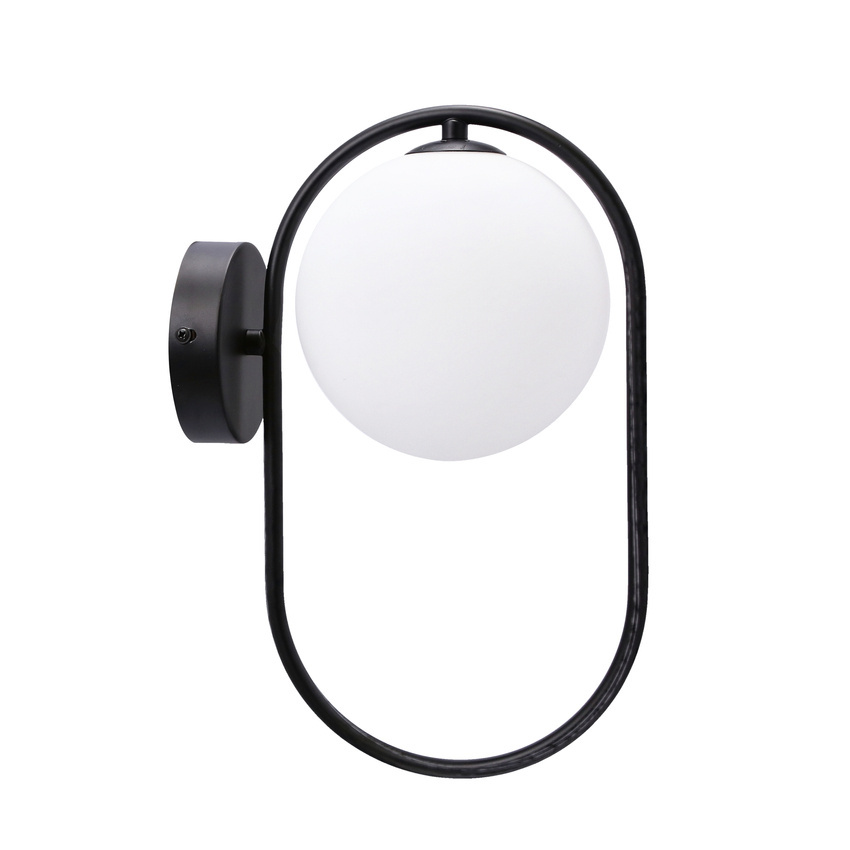 Candellux Lighting Kinkiet mosiądz szklana kula ring G9 Cordel 21-10179