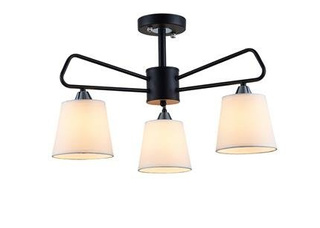 Lampa sufitowa Morley listwa z abażurami 3-punktowa do salonu