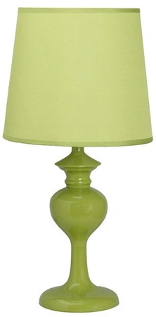 Lampka nocna Berkane zielona z abażurem klasyczna 41 cm