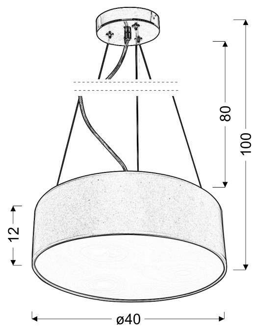 Lampa wisząca Kioto Candellux w aranżacji