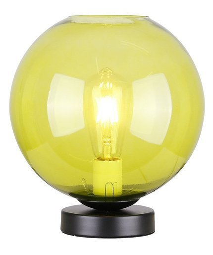 Lampka gabinetowa nocna zielone szkło 60W E27 Globe Candellux 41-78292