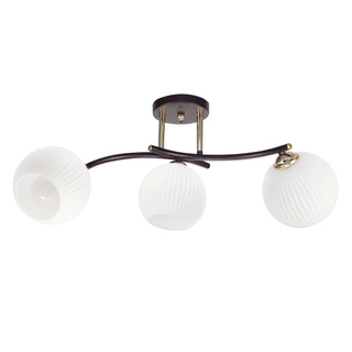 Lampa wisząca Calmo potrójna z kloszami szklana metalowa 3-punktowa