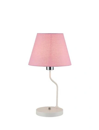 Lampka nocna York różowy abażur klasyczna E14 Candellux
