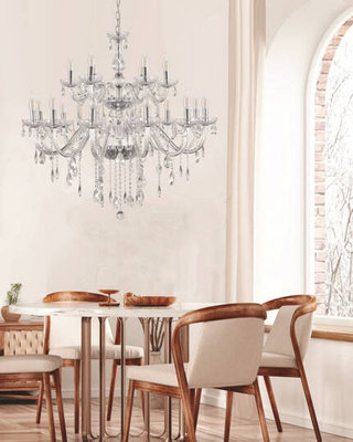 Żyrandol kryształowy Cristallo glamour ramienny 18-punktowy do salonu E14