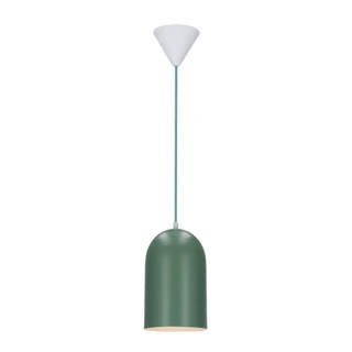 Lampa wisząca Oss Ledea zielona owalna metalowa 1xE27 do salonu kuchni