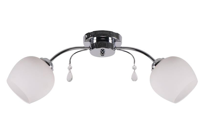 Lampa sufitowa Zachera ze szklanymi kloszami 2-punktowa do salonu